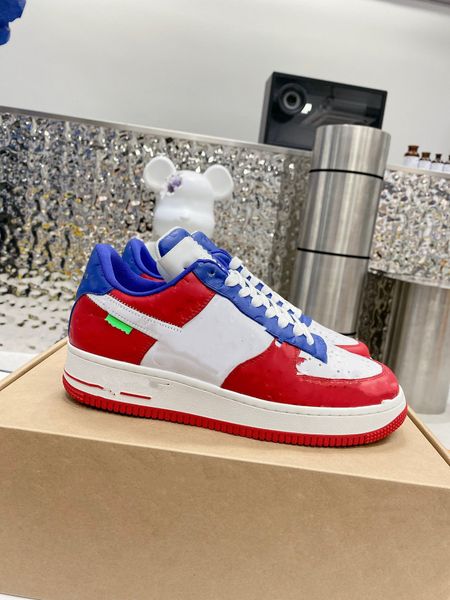 shoes designer edition handmade louisdon l1 empty 1 red casual sneakers white stitching, Black