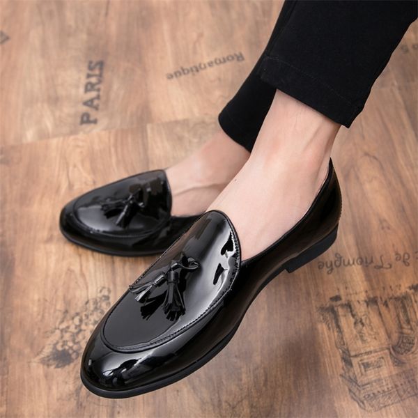 dress shoes fashion leather gentleman stress men business driving handmade tassel loafers chaussure party flats 220919, Black
dress shoes fashion leather gentleman stress men business driving handmade tassel loafers chaussure party flats 220919, Black