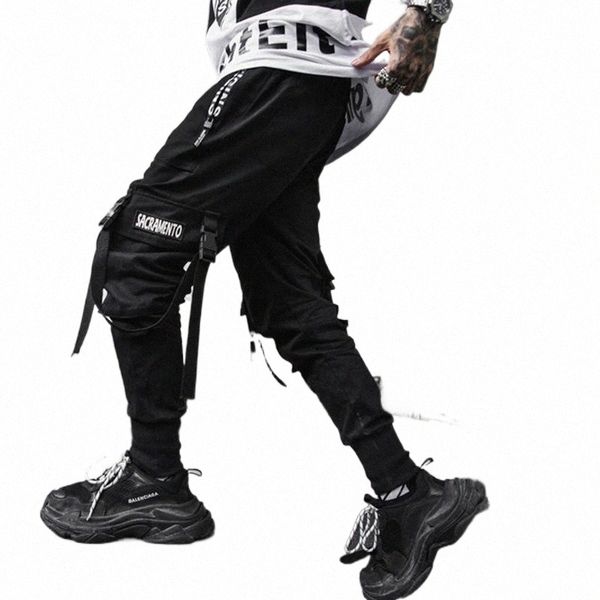 men's pants streetwear letter cargo casual pockets joggers men hip hop patchwork ribbon harem sweatpants male trousers pantalon homme1, Black
men's pants streetwear letter cargo casual pockets joggers men hip hop patchwork ribbon harem sweatpants male trousers pantalon homme1, Black