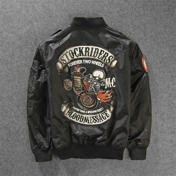 men's leather faux stockriders motorcycle jackets bomber trench baseball skull outerwear pilot windbreaker thin spring autumn 220916, Black
men's leather faux stockriders motorcycle jackets bomber trench baseball skull outerwear pilot windbreaker thin spring autumn 220916, Black