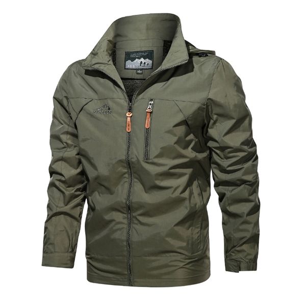 men s jackets spring autumn casual waterproof shark skin soft shell outdoor fashion windbreaker coat 220916, Black;brown
men s jackets spring autumn casual waterproof shark skin soft shell outdoor fashion windbreaker coat 220916, Black;brown