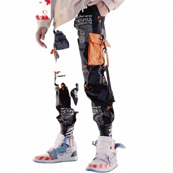 men's pants men cargo 2021 spring and autumn hip hop letter trend pockets male ankle-length korean style n111 t6sp#, Black
men's pants men cargo 2021 spring and autumn hip hop letter trend pockets male ankle-length korean style n111 t6sp#, Black