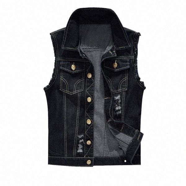 cotton jeans sleeveless jacket vest men black denim male cowboy outdoors waistcoat mens plus size 6xl men's jackets u7wc#, Black;brown
cotton jeans sleeveless jacket vest men black denim male cowboy outdoors waistcoat mens plus size 6xl men's jackets u7wc#, Black;brown
