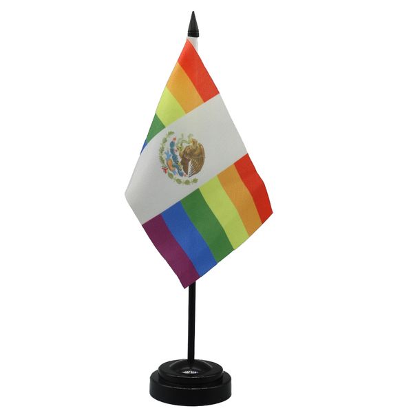 mexico rainbow desk flag 14x21cm small mini mexican office table flags with stand base for home office decoration
mexico rainbow desk flag 14x21cm small mini mexican office table flags with stand base for home office decoration