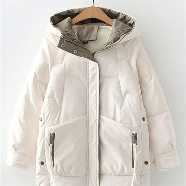 women's down parkas women winter thick hooded down jacket cotton long warm padded parka for women plus size 2xl winter coat 220916, Black
women's down parkas women winter thick hooded down jacket cotton long warm padded parka for women plus size 2xl winter coat 220916, Black