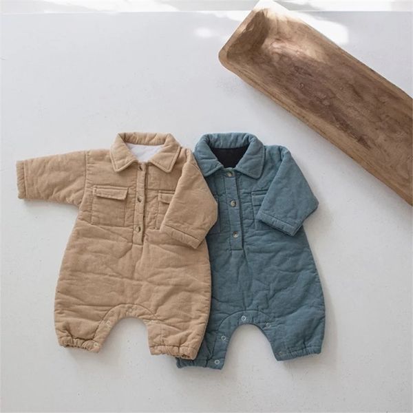 rompers 0-24m baby girls boys romper warm autumn long sleeve thicekn lining jumpsuits winter clothing outfits 220919, Blue
rompers 0-24m baby girls boys romper warm autumn long sleeve thicekn lining jumpsuits winter clothing outfits 220919, Blue