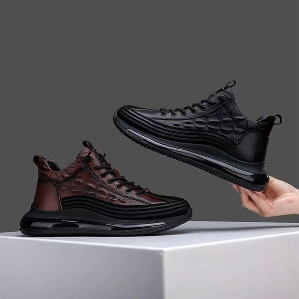 dress shoes men's spring and autumn thicksoled midcasual trend air cushion bottom fish pattern light sports 220919, Black
dress shoes men's spring and autumn thicksoled midcasual trend air cushion bottom fish pattern light sports 220919, Black