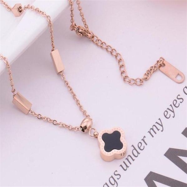 luxury jewelry designer pendant necklaces for women titanium steel clover 18k rose gold necklace for party gift259w, Silver
luxury jewelry designer pendant necklaces for women titanium steel clover 18k rose gold necklace for party gift259w, Silver