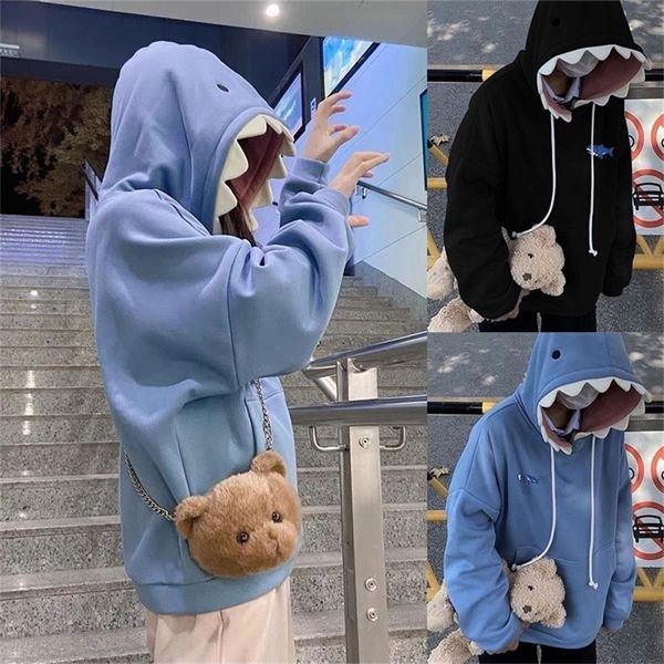 women's hoodies sweatshirts women funny shark sweatshirt patchwork hoodies oversized long sleeve hooded sweatshirts pullover school clo, Black
women's hoodies sweatshirts women funny shark sweatshirt patchwork hoodies oversized long sleeve hooded sweatshirts pullover school clo, Black