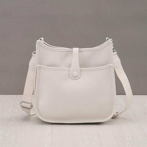 genuine leather bucket bags litchi grain crossbody bags182l