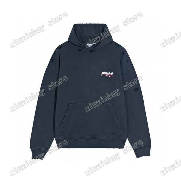 xinxinbuy men designer hoodies sea wave embroidery destroyed wear out paris women wash black white gray s-xl, Black;brown
xinxinbuy men designer hoodies sea wave embroidery destroyed wear out paris women wash black white gray s-xl, Black;brown