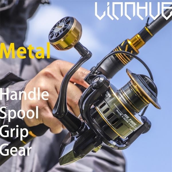 baitcasting reels linnhue fishing reel he5007000 max drag 10kg spare metal spool grip saltwater fresh water spinning reel for carp reel fish
baitcasting reels linnhue fishing reel he5007000 max drag 10kg spare metal spool grip saltwater fresh water spinning reel for carp reel fish
