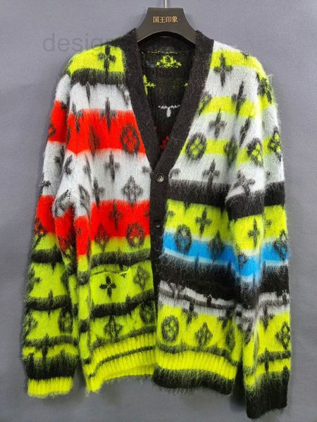women's knits & tees designer king impression lujia's new rainbow color fashion warm and comfortable mohair cardigan in autumn win, White
women's knits & tees designer king impression lujia's new rainbow color fashion warm and comfortable mohair cardigan in autumn win, White
