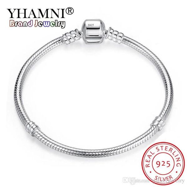 yhamni 100% 925 sterling silver bracelet jewelry diy bracelets accessories 3mm fashion silver chain bracelet jewelry gift sb005231r, White
yhamni 100% 925 sterling silver bracelet jewelry diy bracelets accessories 3mm fashion silver chain bracelet jewelry gift sb005231r, White