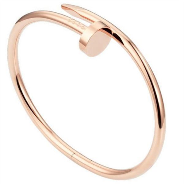 women cuff nail bracelet designer carti bracelets diamonds bangle fashion luxury jewelry women titanium steel alloy gold-plated craft n2469, White
women cuff nail bracelet designer carti bracelets diamonds bangle fashion luxury jewelry women titanium steel alloy gold-plated craft n2469, White