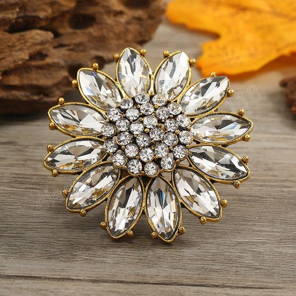 exquisite big gold sunflower ring for women antique crystal flower bohemia knuckle rings statement wedding party jewelry, Silver
exquisite big gold sunflower ring for women antique crystal flower bohemia knuckle rings statement wedding party jewelry, Silver
