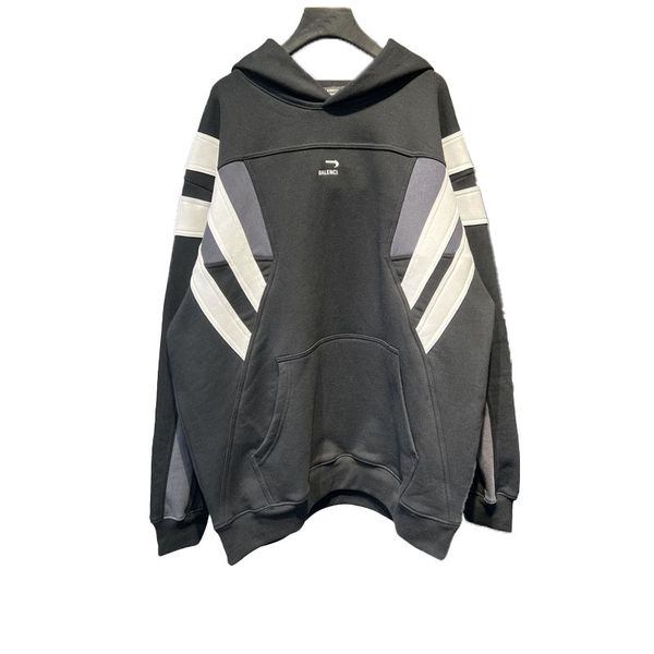 men's hoodies & sweatshirts sports stitching fleece hoodie embroidered logo brand autumn and winter loose sweater for men and women, Black
men's hoodies & sweatshirts sports stitching fleece hoodie embroidered logo brand autumn and winter loose sweater for men and women, Black