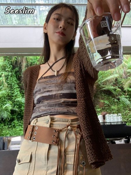 women s knits tees seeslim streetwear knitted cardigan crop women two piece set long sleeve open stitch sweater autumn korean fashion 220919, White
women s knits tees seeslim streetwear knitted cardigan crop women two piece set long sleeve open stitch sweater autumn korean fashion 220919, White