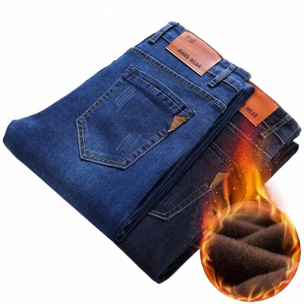 men's jeans fashion streetwear fleece winter classic plus velvet thick denim trousers loose straight stretch pants male brand n0gj#, Blue
men's jeans fashion streetwear fleece winter classic plus velvet thick denim trousers loose straight stretch pants male brand n0gj#, Blue