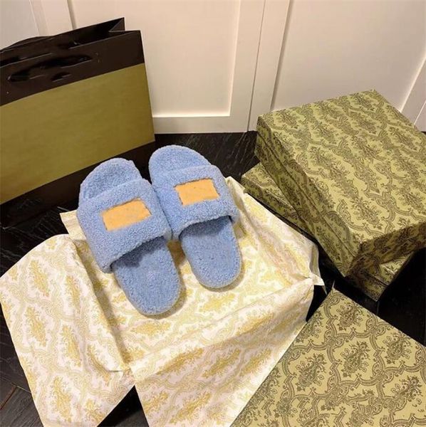 2022 new designer wool sandals g fur slipper luxury womens slides flat heels warm indoor winter shoes fashion sliders eu 35-41 with dust bag, Black
2022 new designer wool sandals g fur slipper luxury womens slides flat heels warm indoor winter shoes fashion sliders eu 35-41 with dust bag, Black