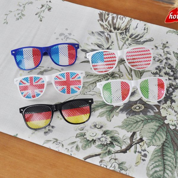 sunglasses brands men's women's rice nail type flag printed sunglass american european cup world fan, White;black
sunglasses brands men's women's rice nail type flag printed sunglass american european cup world fan, White;black