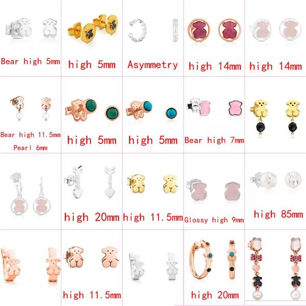 fahmi 2022 new style 925 sterling silver bear fashion classic ladies pin earrings pierced jewelry manufacturer whole2230, Golden;silver
fahmi 2022 new style 925 sterling silver bear fashion classic ladies pin earrings pierced jewelry manufacturer whole2230, Golden;silver