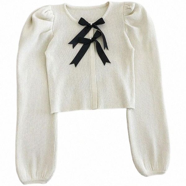 spring vintage women knitted sweater korean fashion crew neck black ribbed puff sleeve jumper sweet elegant slim brown crop n2hq#, White;black
spring vintage women knitted sweater korean fashion crew neck black ribbed puff sleeve jumper sweet elegant slim brown crop n2hq#, White;black