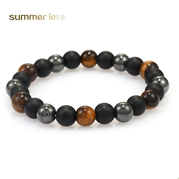 beaded strands 8mm handmade braid beaded bracelet for men fashion designer natural stone chakra yoga energy elastic jewelry gift dro dhxel, Black
beaded strands 8mm handmade braid beaded bracelet for men fashion designer natural stone chakra yoga energy elastic jewelry gift dro dhxel, Black
