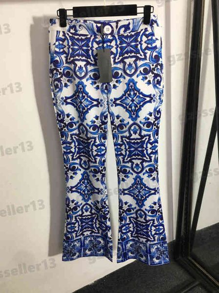 pants for womens fashion blue and white porcelain printing pants high waist flared casual trousers designer women clothing, Black;white
pants for womens fashion blue and white porcelain printing pants high waist flared casual trousers designer women clothing, Black;white
