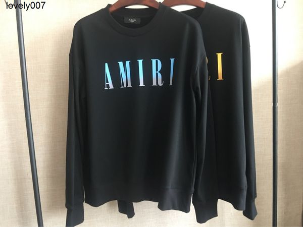 designer men's hoodies sweatshirts amirs gradient letter printed round neck terry sweater, Black
designer men's hoodies sweatshirts amirs gradient letter printed round neck terry sweater, Black