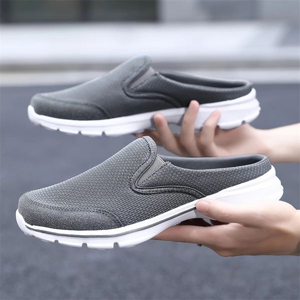 dress shoes nine o'clock large size men casual mules super light mesh breathable male flats shoes outdoor wearresisting slipon footwear, Black
dress shoes nine o'clock large size men casual mules super light mesh breathable male flats shoes outdoor wearresisting slipon footwear, Black