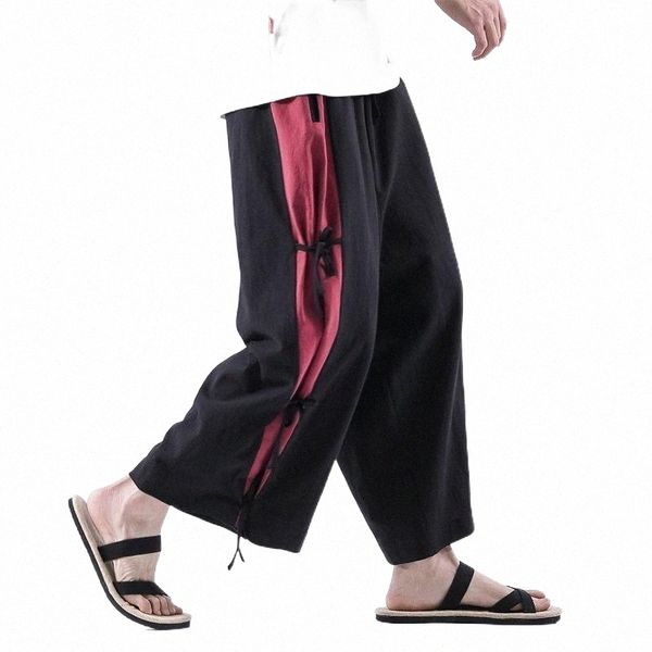 autumn men's chinese style color matching hanfu wide-leg pants casual loose straight youth fashion clothing m7di#, Black
autumn men's chinese style color matching hanfu wide-leg pants casual loose straight youth fashion clothing m7di#, Black
