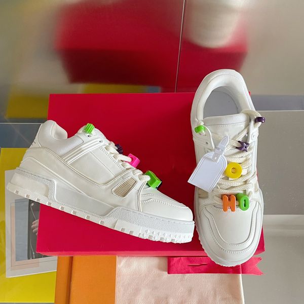 2022 designer sneaker virgil trainer casual shoes calfskin leather abloh white green red blue letter overlays platform low sneakers size 35-, Black
2022 designer sneaker virgil trainer casual shoes calfskin leather abloh white green red blue letter overlays platform low sneakers size 35-, Black