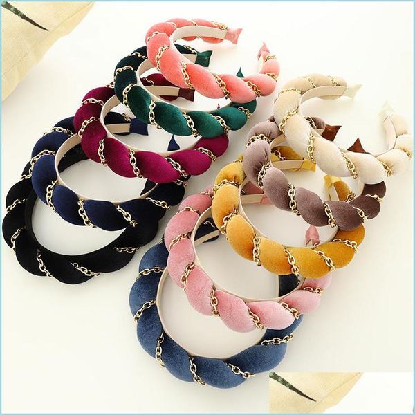 headbands fashion womens candy color hairband thickened sponge headband alloy chain end braid turban individuality hair accessories d dhwzi, Silver
headbands fashion womens candy color hairband thickened sponge headband alloy chain end braid turban individuality hair accessories d dhwzi, Silver