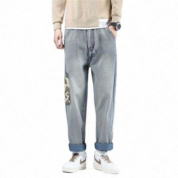 men's jeans men loose straight leg pants mid waist teenager casual elastic mouth kpop clothes hip hop wide long retro b5or#, Blue
men's jeans men loose straight leg pants mid waist teenager casual elastic mouth kpop clothes hip hop wide long retro b5or#, Blue