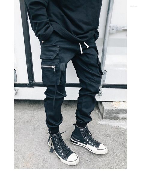 men's pants ro hip hop dance black streetwear drawstring elastic waist trousers multi pockets sport sweatpants joggers men
men's pants ro hip hop dance black streetwear drawstring elastic waist trousers multi pockets sport sweatpants joggers men