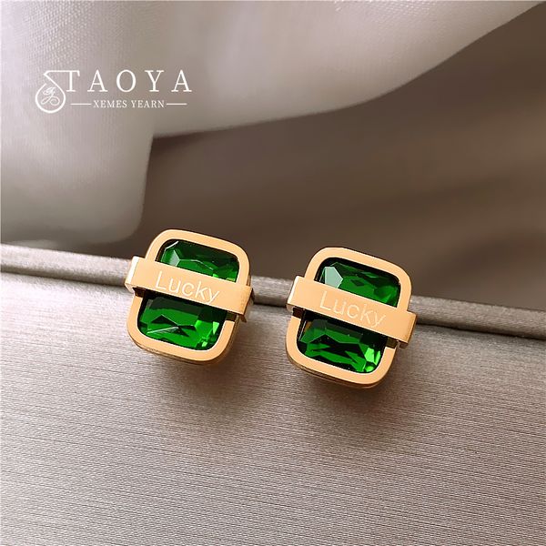 2022 simple design green zircon square lucky letter stud earrings south korea exquisite set accessories for womens new jewelry, Golden;silver
2022 simple design green zircon square lucky letter stud earrings south korea exquisite set accessories for womens new jewelry, Golden;silver
