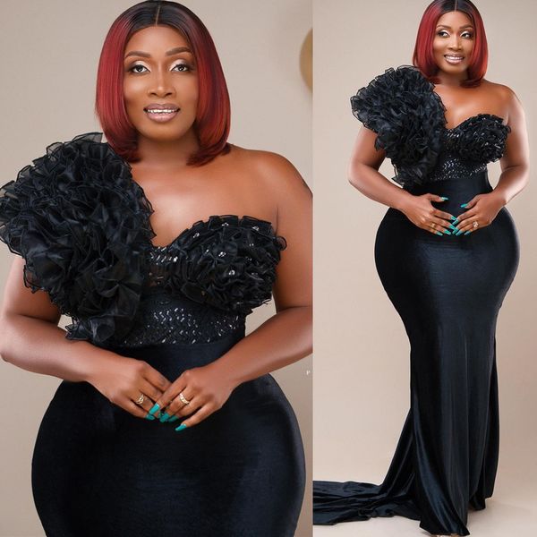 2022 arabic aso ebi black mermaid prom dresses one shoulder evening formal party second reception birthday engagement bridesmaid gowns dress
2022 arabic aso ebi black mermaid prom dresses one shoulder evening formal party second reception birthday engagement bridesmaid gowns dress