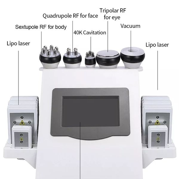 new no-needle mesotherapy device 6 in1 40k ultrasonic cavitation vacuum bipolar rf face skin tighten fat burn slim machine
new no-needle mesotherapy device 6 in1 40k ultrasonic cavitation vacuum bipolar rf face skin tighten fat burn slim machine