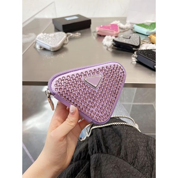 2022 new fashion luxury designer coin purses crossbody seven colors decorated with brick and stone chain wallet, Red;black
2022 new fashion luxury designer coin purses crossbody seven colors decorated with brick and stone chain wallet, Red;black