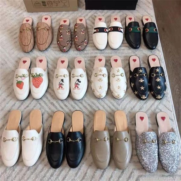 designer princetown slippers genuine leather mules women loafers metal chain casual shoe lace velvet slipper with box285n, Black
designer princetown slippers genuine leather mules women loafers metal chain casual shoe lace velvet slipper with box285n, Black