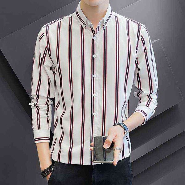 men's casual shirts shirt men's long sleeved 2021 new korean slim fitting shirt trend spring and autumn clothing large wear, White;black
men's casual shirts shirt men's long sleeved 2021 new korean slim fitting shirt trend spring and autumn clothing large wear, White;black