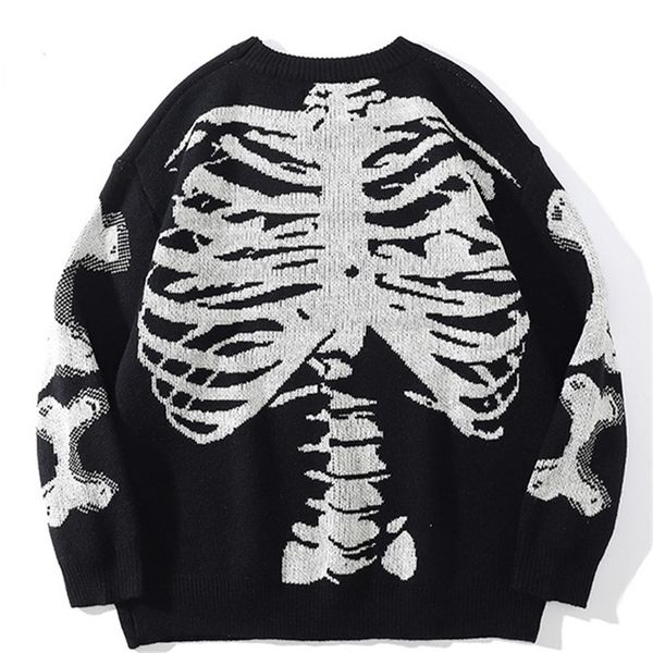 mens sweaters men oversized black loose skeleton bone print women vintage retro knitted autumn cotton pullover couples 220919, White;black
mens sweaters men oversized black loose skeleton bone print women vintage retro knitted autumn cotton pullover couples 220919, White;black