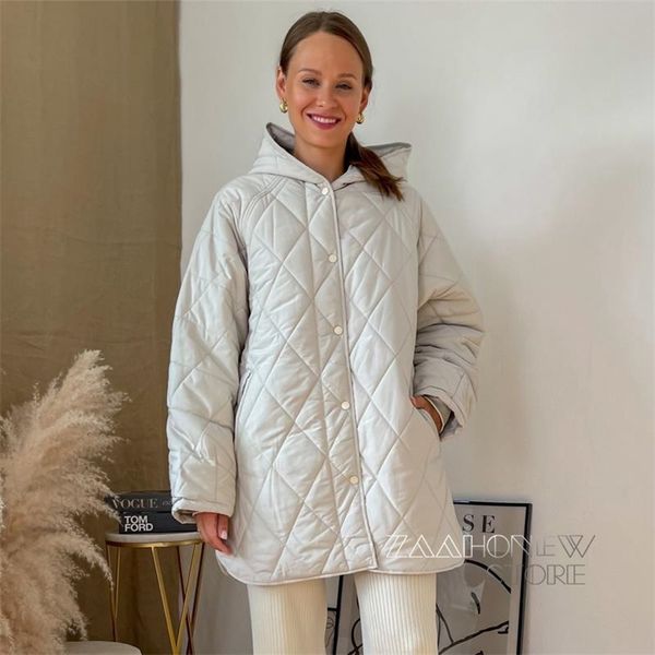 women's down parkas zaaho winter woman fashion vintage plaid hooded parka casual pockets cotton jackets coat loose long outwear female, Black
women's down parkas zaaho winter woman fashion vintage plaid hooded parka casual pockets cotton jackets coat loose long outwear female, Black