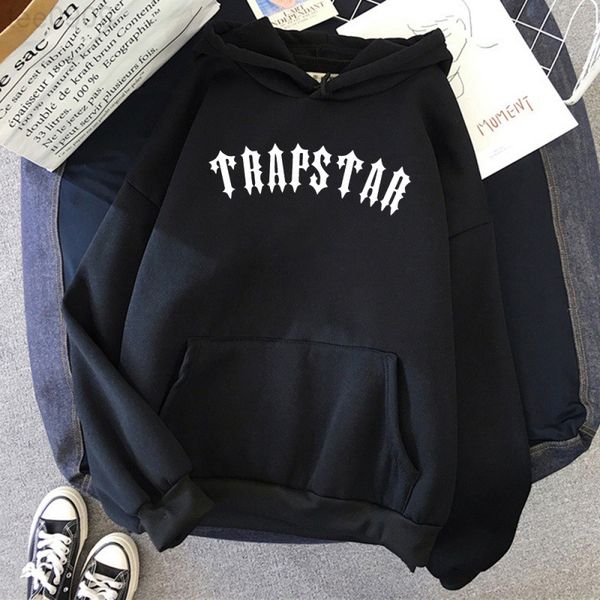 trapstar print harajuku pullover sweater casual couple plush hoodie loose hoodie, Black
trapstar print harajuku pullover sweater casual couple plush hoodie loose hoodie, Black