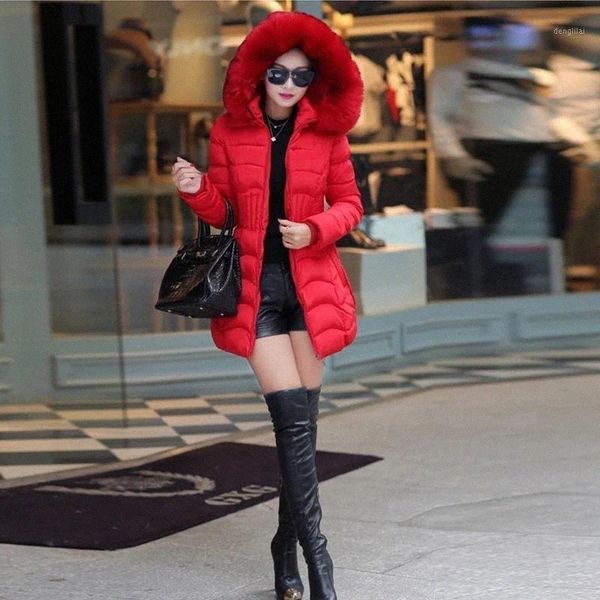 yaxez 2020 korean slim waist long down cotton warm winter woman coat hooded large fur collar plus size 4xl thick cotton jacket1 27k8#, Black
yaxez 2020 korean slim waist long down cotton warm winter woman coat hooded large fur collar plus size 4xl thick cotton jacket1 27k8#, Black