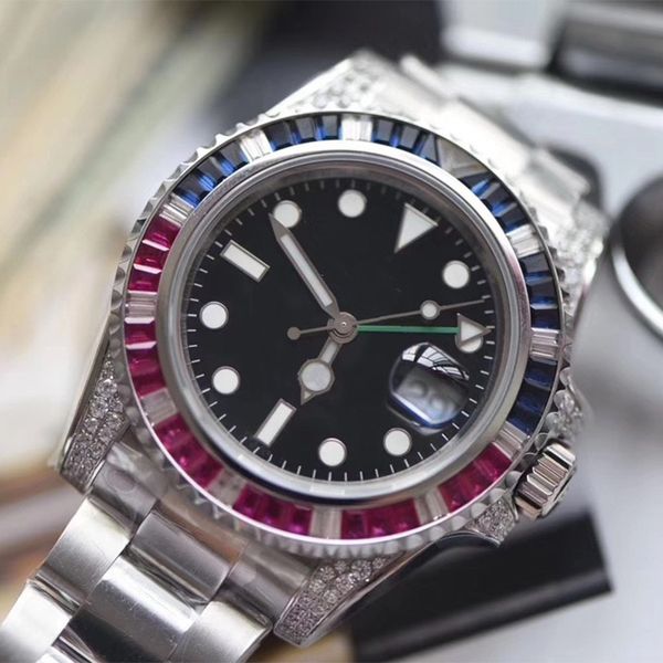 mens watch automatic mechanical watches color bezel 40mm stainless steel rubber strap montre de luxe wristwatch for men fashion watch, Slivery;brown
mens watch automatic mechanical watches color bezel 40mm stainless steel rubber strap montre de luxe wristwatch for men fashion watch, Slivery;brown