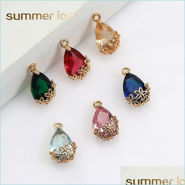 charms colorf k9 crystal glass waterdrop charms for necklace earring transparent with metal copper pendants diy jewelry drop delivery dhgyi, Bronze;silver
charms colorf k9 crystal glass waterdrop charms for necklace earring transparent with metal copper pendants diy jewelry drop delivery dhgyi, Bronze;silver