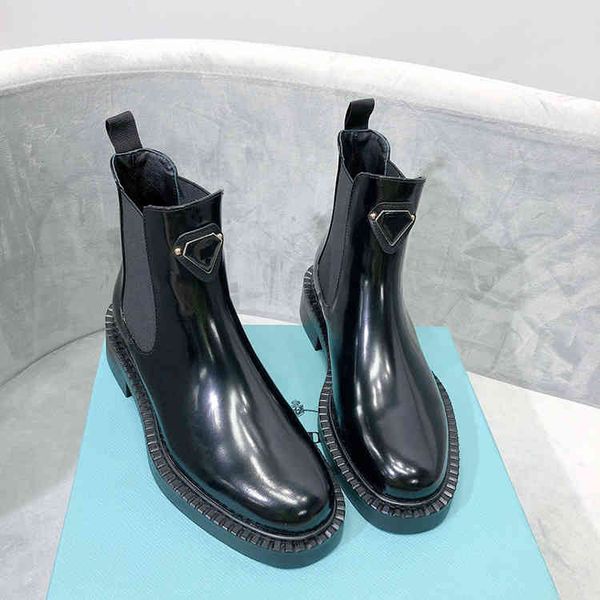 boots inverted triangle women's brand p locomotive round head leather chelsea short boots, Black
boots inverted triangle women's brand p locomotive round head leather chelsea short boots, Black