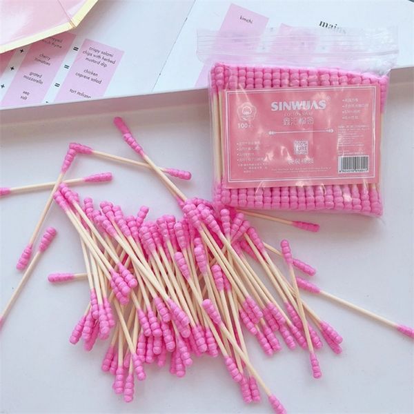 cotton swabs 100 pcs pack pink double head swab sticks female makeup remover buds tip for medical nose ears cleaning 220919
cotton swabs 100 pcs pack pink double head swab sticks female makeup remover buds tip for medical nose ears cleaning 220919